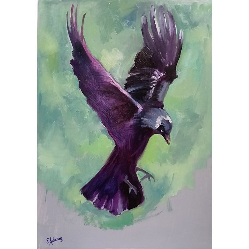 Liz Adams Painting: The Crow