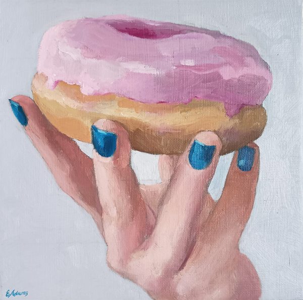 Liz Adams painting: Pink Donut