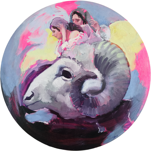 Liz Adams paintings: The Ram